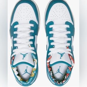 Jordan 1 Low SE Barcelona Cyber Teal/Cyber Teal-White (DM0589 400)